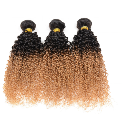 fast shipping weave human hair bundles,virgin Brazilian hair 3 bundles ombre BODY wave bundles with closure